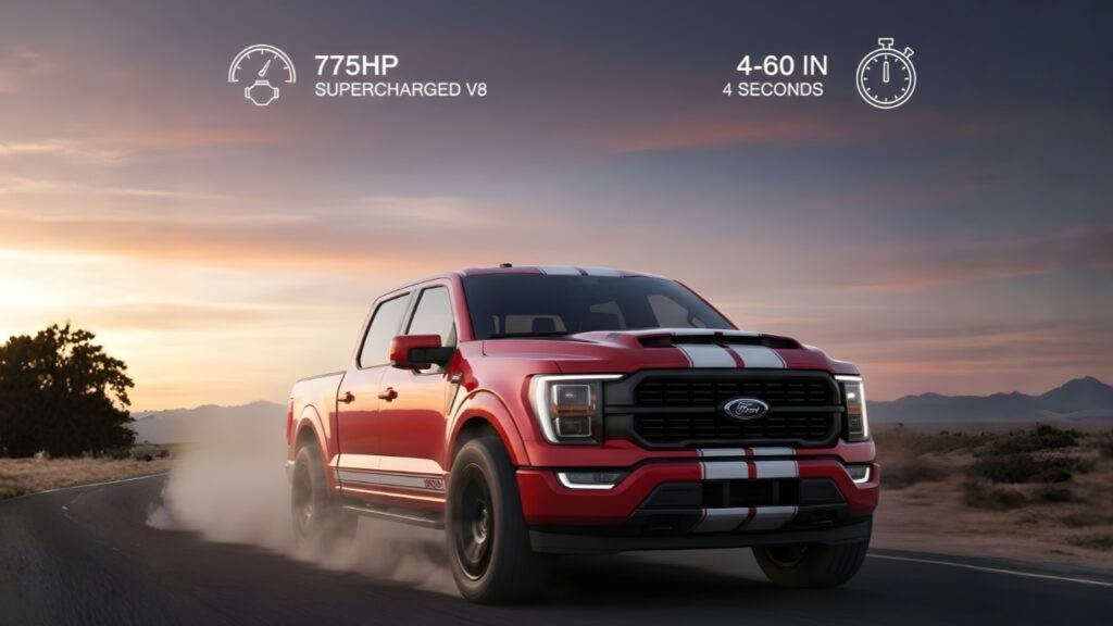 Ford F-150 Shelby Truck Launched with 775HP V8, 0–60 in 4 Seconds & Smart Tech