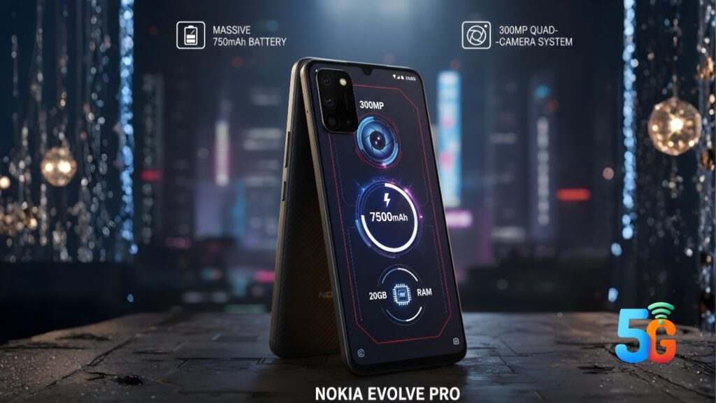 Nokia Evolve Pro Launch 300MP Camera, 7500mAh Battery and 20GB RAM Beast